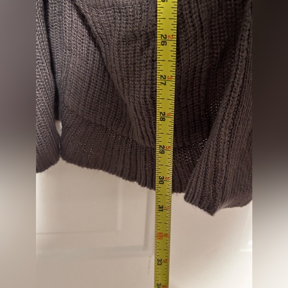 Buckle Day Trip BKE Distressed Gray Sweater Cardigan Womens Size Small - Picture 6 of 9